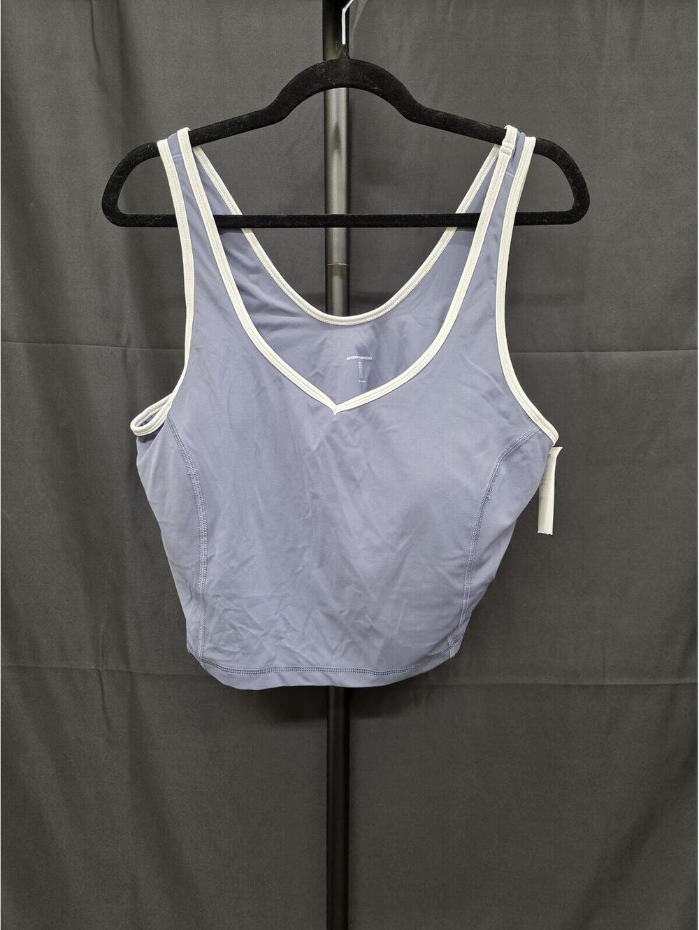 AMAZON ESSENTIALS FORMFLEX BUTTERY SOFT CROP TANK BRA TOP SIZE XL